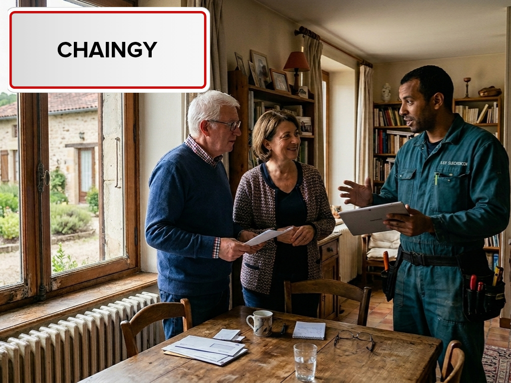 Installation de pompe à chaleur à Chaingy (45380) dans le Loiret