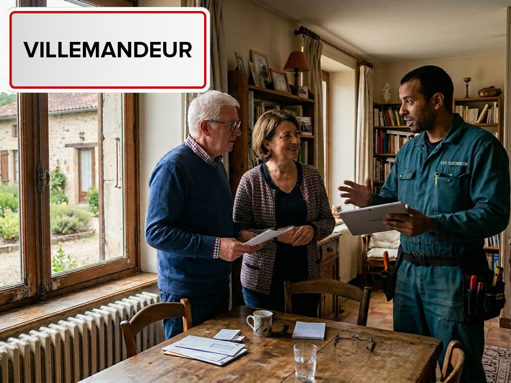 Installation de pompe à chaleur à Villemandeur (45700) dans le Loiret
